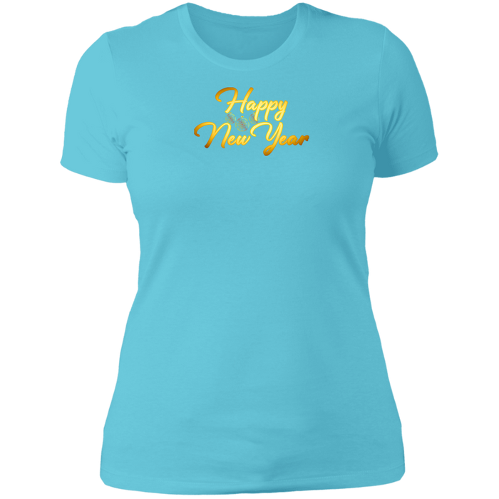 Happy New Year Ladies Boyfriend Tee