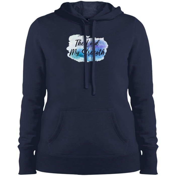 The Lord is My Strength Ladies Pullover Hoodie