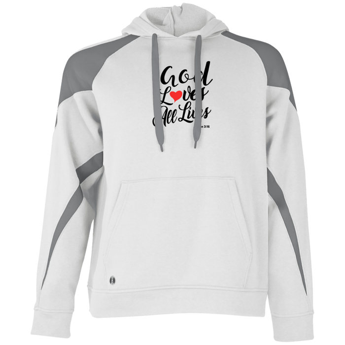 God Loves All Lives Men’s Colorblock Hoodie