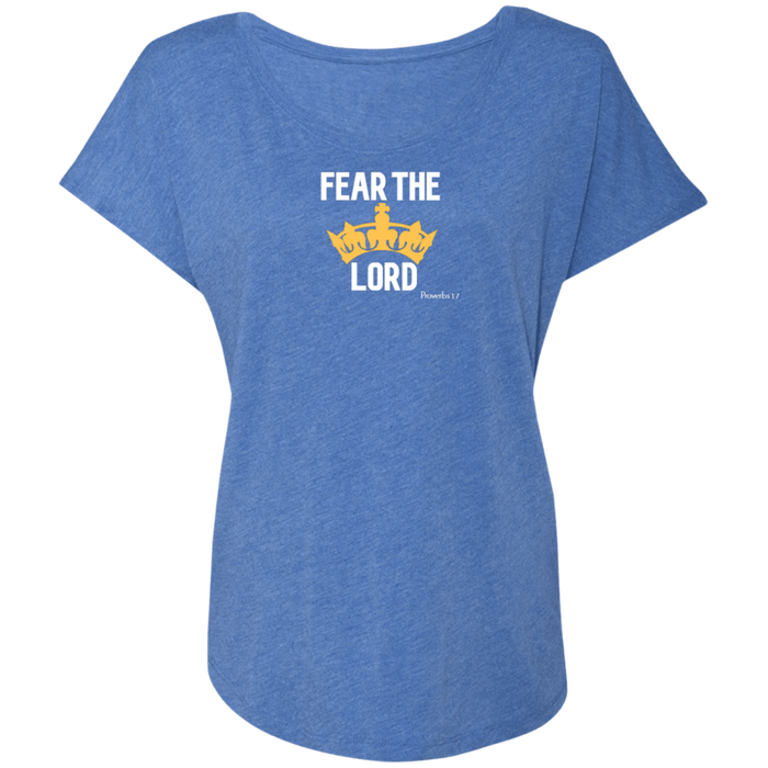 Fear The Lord Ladies Triblend Dolman Sleeve