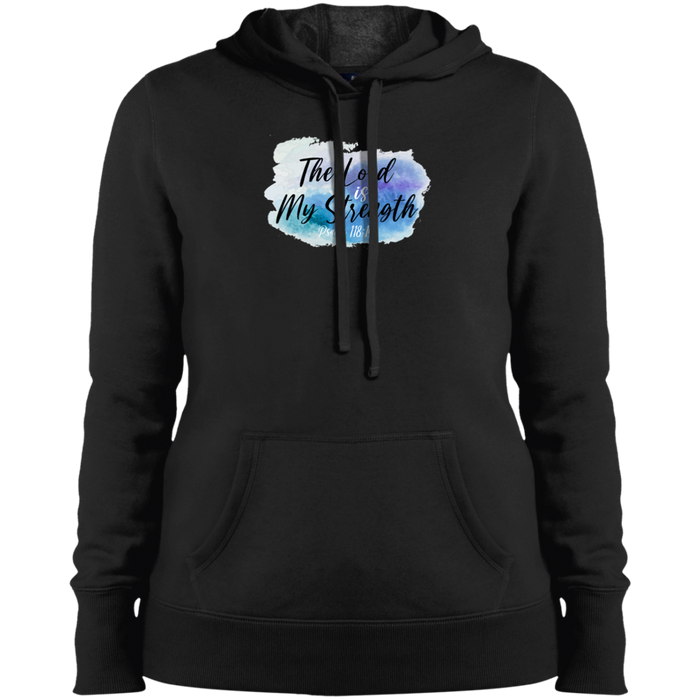 The Lord is My Strength Ladies Pullover Hoodie