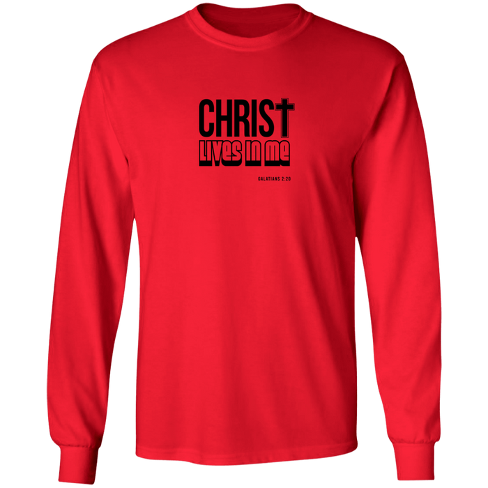 Christ Lives in Me LS Ultra Cotton Tee Shirt