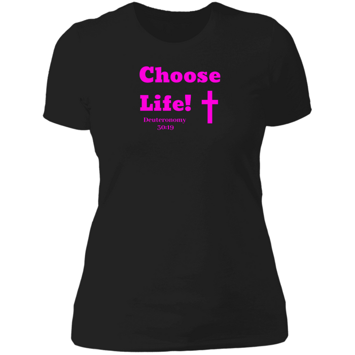 Choose Life 2.0 Ladies Boyfriend Tee Shirt