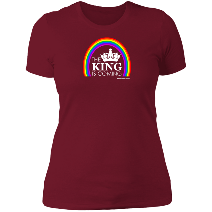 The King is Coming Ladies Boyfriend Tee