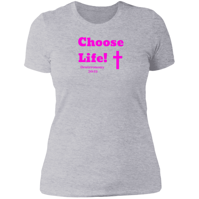 Choose Life 2.0 Ladies Boyfriend Tee Shirt