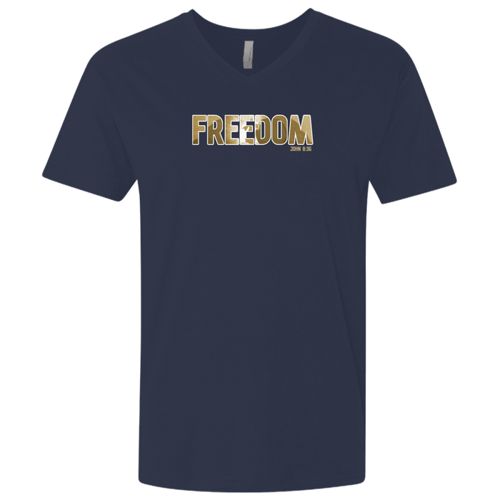 Freedom Men’s Premium Fitted SS V-Neck