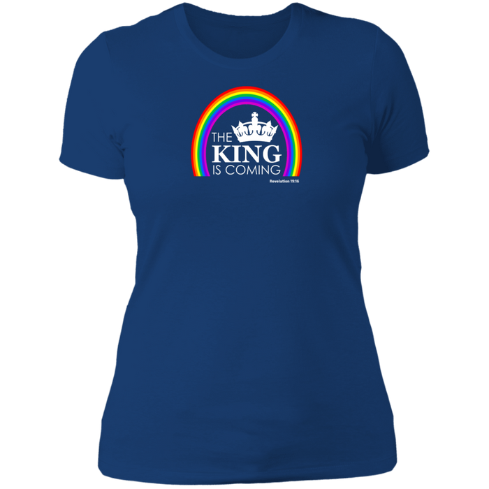 The King is Coming Ladies Boyfriend Tee