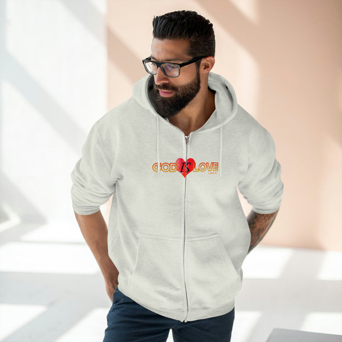 God is Love Women’s Unisex Premium Full Zip Hoodie