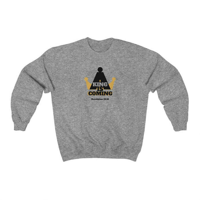 A King is Coming Men's Unisex Heavy Blend™ Crewneck Sweatshirt