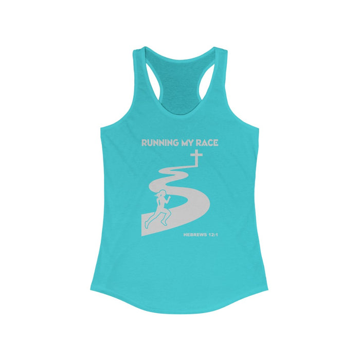 Running My Race Women's Ideal Racerback Tank