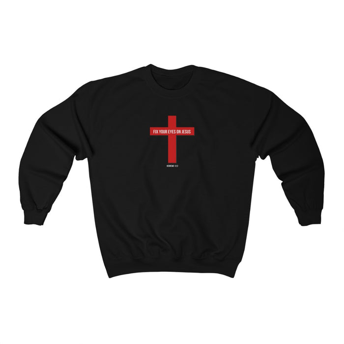 Fix Your Eyes on Jesus Men Unisex Heavy Blend™ Crewneck Sweatshirt