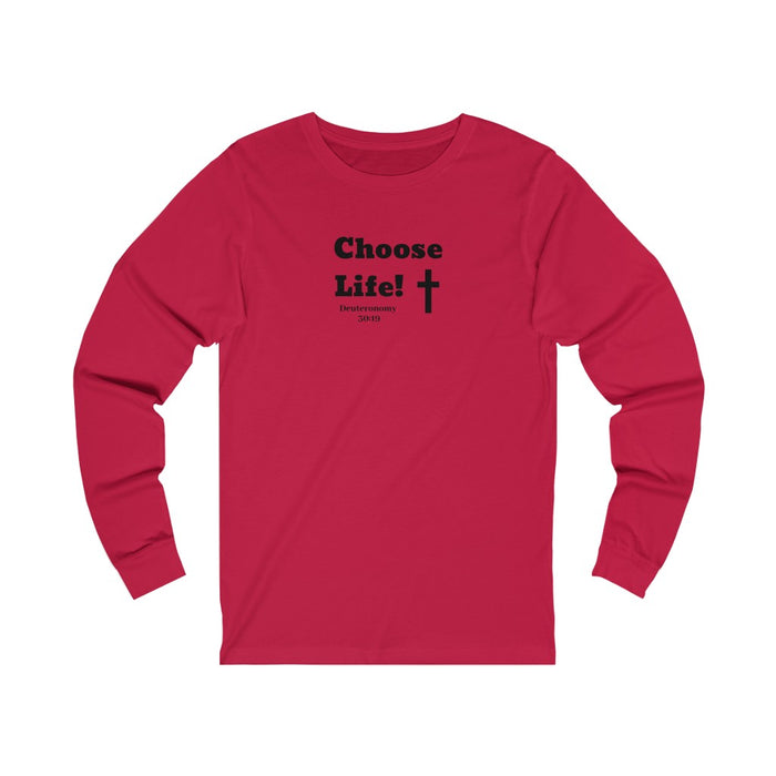 Choose Life 2.0 Men Unisex Jersey Long Sleeve Tee