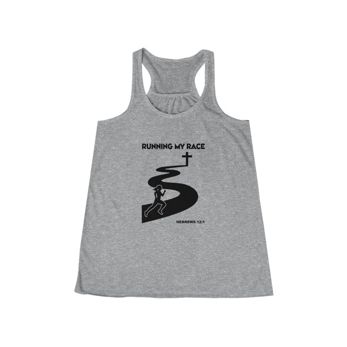 Running My Race Women's Flowy Racerback Tank