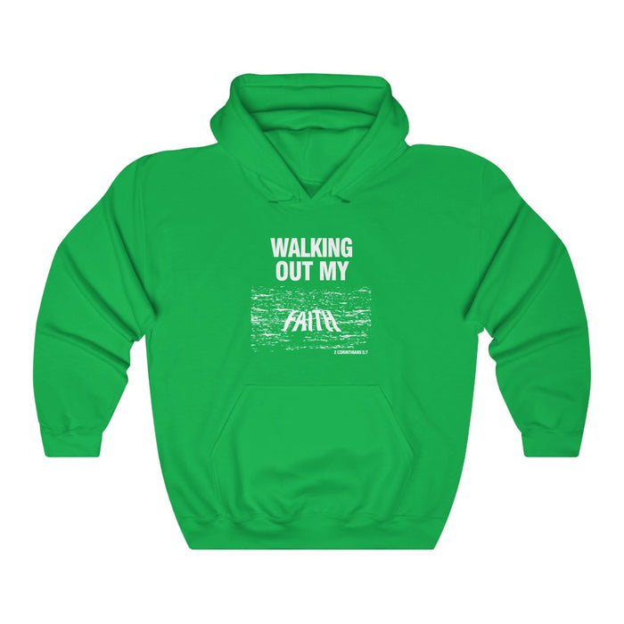 Walking Out My Faith Men’s Unisex Heavy Blend™ Hooded Sweatshirt