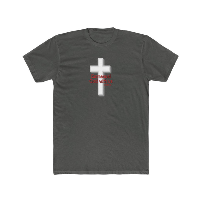 Emmanuel God With Us Men's Cotton Crew Tee