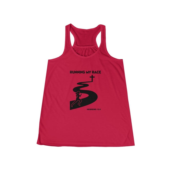 Running My Race Women's Flowy Racerback Tank