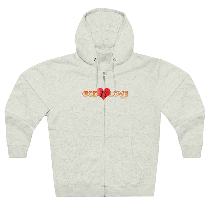 God is Love Women’s Unisex Premium Full Zip Hoodie