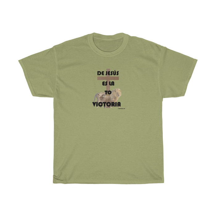 De Jesús es la Victoria Men Unisex Heavy Cotton Tee