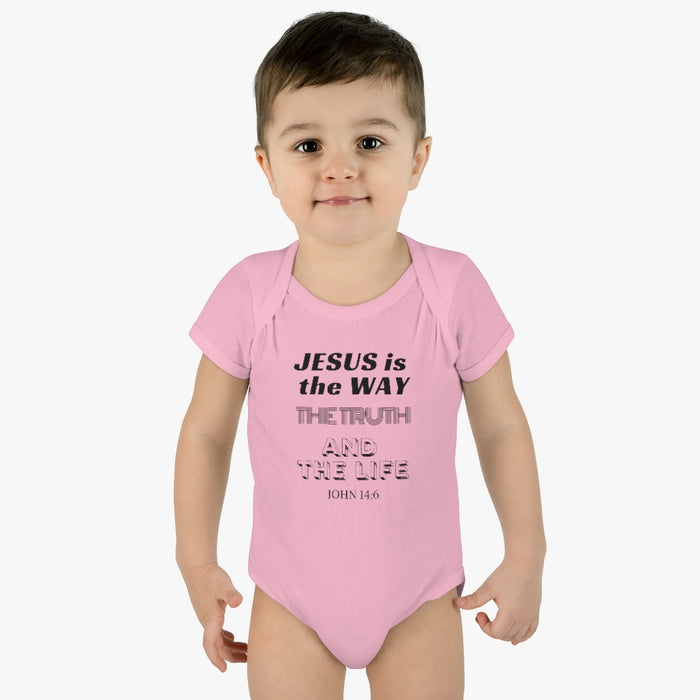 Jesus Is The Only Way Infant Baby Rib Body Suit