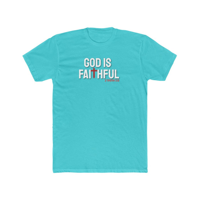 God is Faithful Men's Cotton Crew Tee