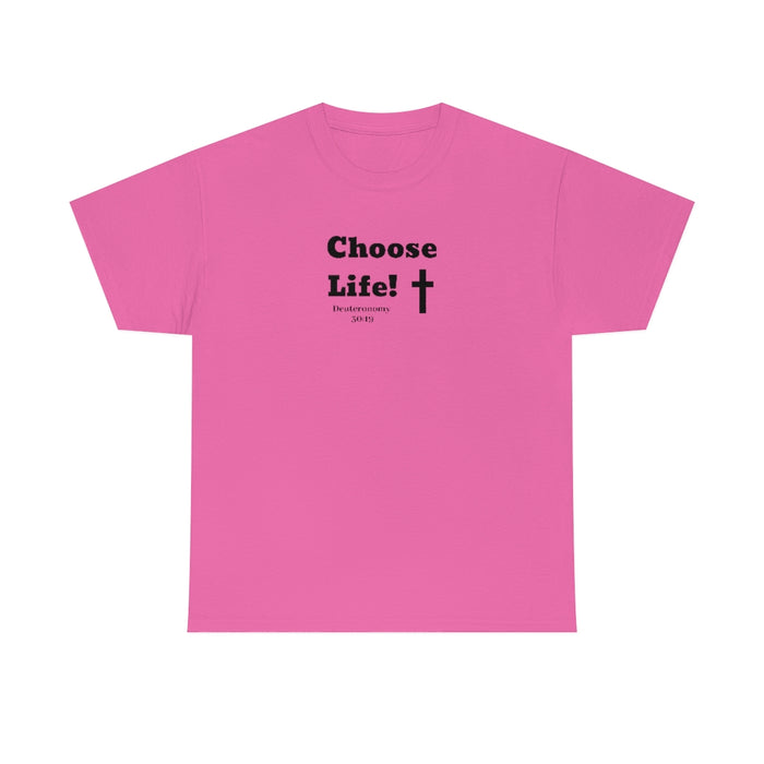 Choose Life 2.0 Women Unisex Heavy Cotton Tee