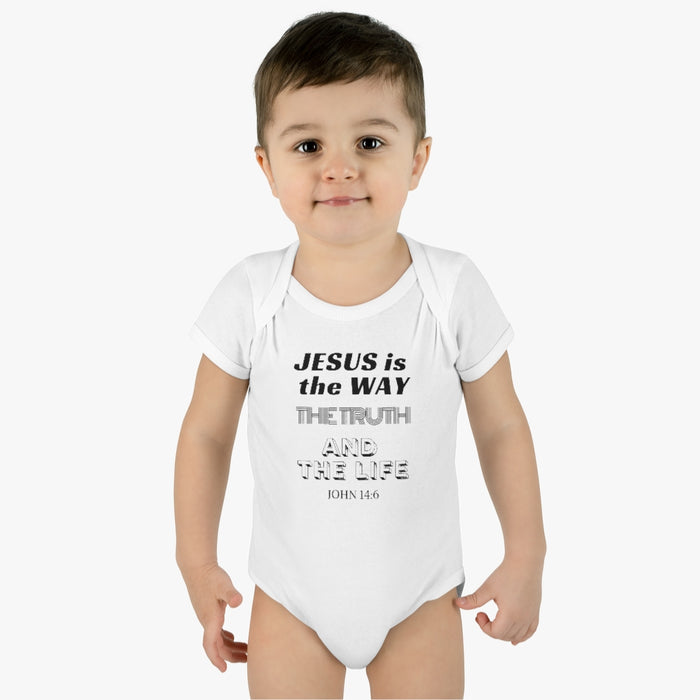 Jesus Is The Only Way Infant Baby Rib Body Suit