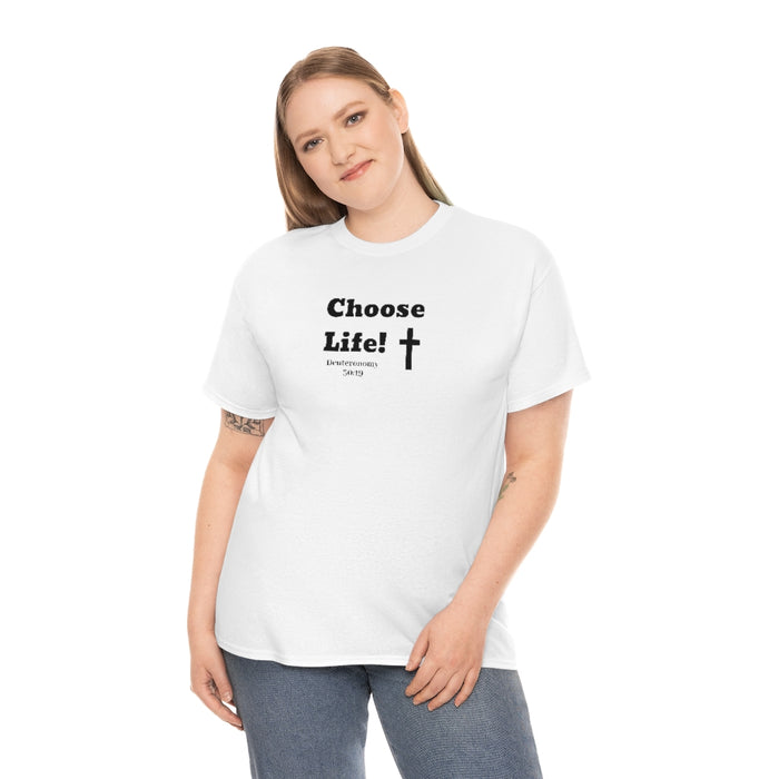 Choose Life 2.0 Women Unisex Heavy Cotton Tee