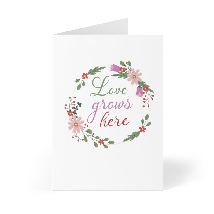 Love Grows Here Greeting Cards (8 pcs)