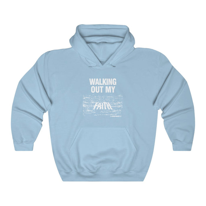 Walking Out My Faith Men’s Unisex Heavy Blend™ Hooded Sweatshirt