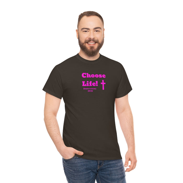 Choose Life 2.0 Women Unisex Heavy Cotton Tee