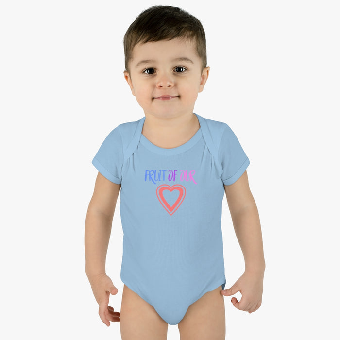 Fruit of our Heart Infant Rib Body Suit