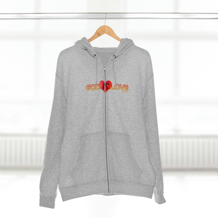 God is Love Women’s Unisex Premium Full Zip Hoodie