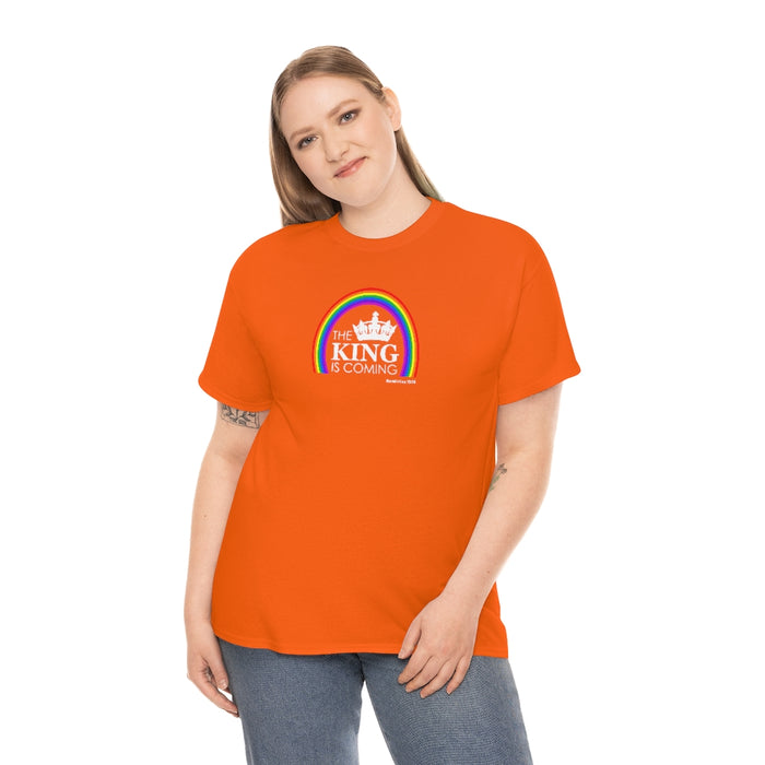 The King is Coming Women’s Unisex Heavy Cotton Tee