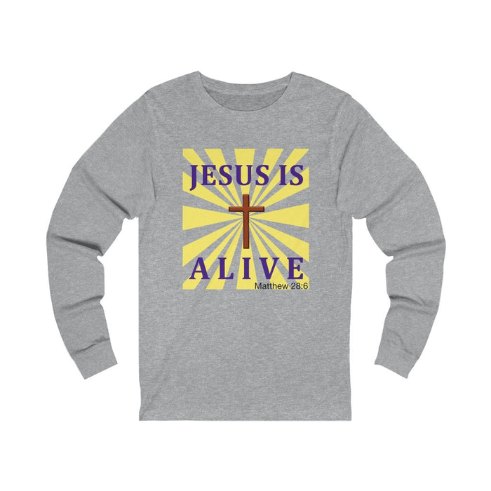 Jesus Is Alive Unisex Jersey Long Sleeve Tee