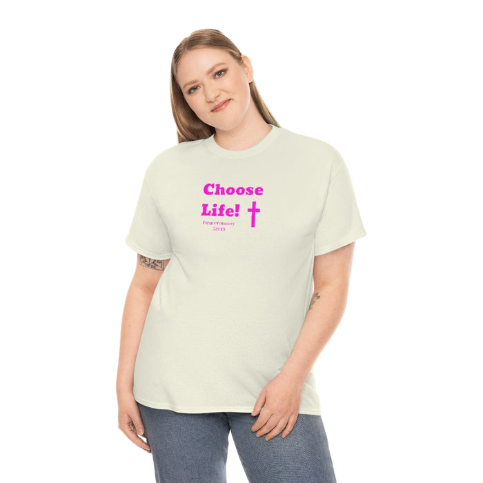 Choose Life 2.0 Women Unisex Heavy Cotton Tee