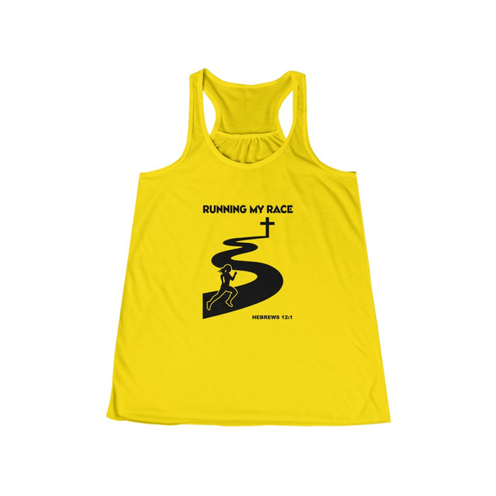 Running My Race Women's Flowy Racerback Tank