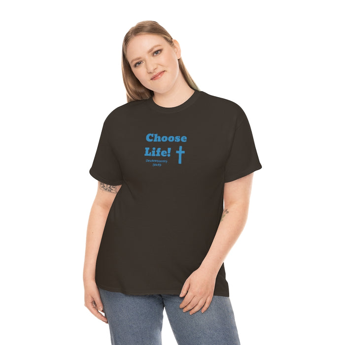 Choose Life 2.0 Men Unisex Heavy Cotton Tee