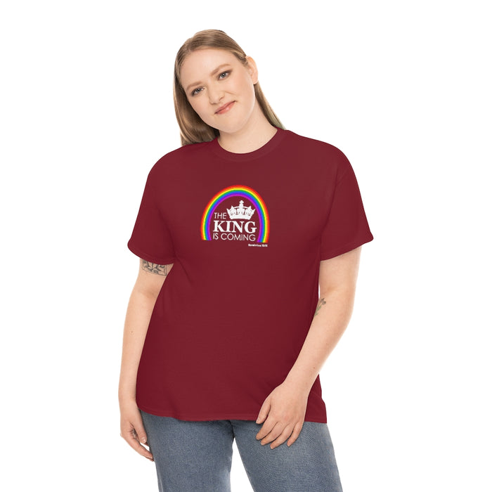 The King is Coming Women’s Unisex Heavy Cotton Tee