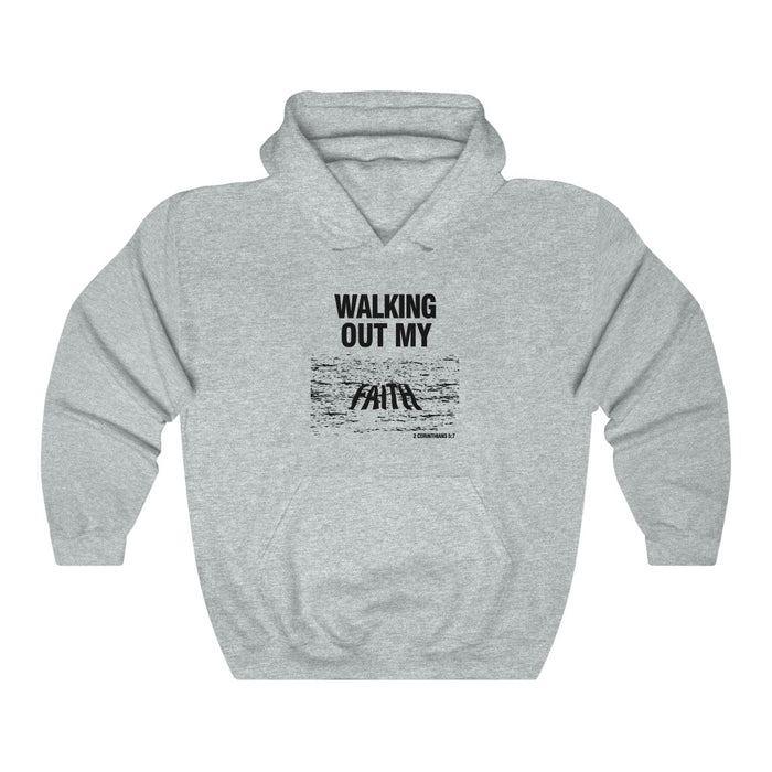 Walking Out My Faith Men’s Unisex Heavy Blend™ Hooded Sweatshirt