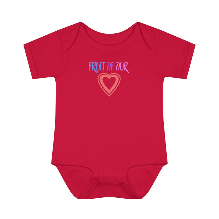 Fruit of our Heart Infant Rib Body Suit