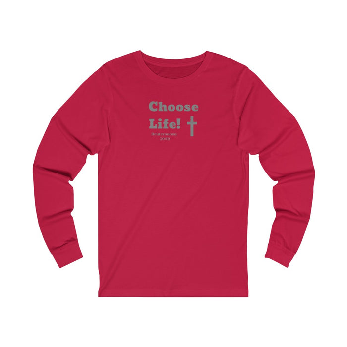 Choose Life 2.0 Women Unisex Jersey Long Sleeve Tee