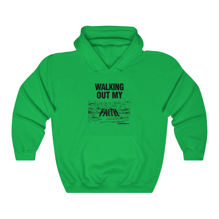 Walking Out My Faith Men’s Unisex Heavy Blend™ Hooded Sweatshirt