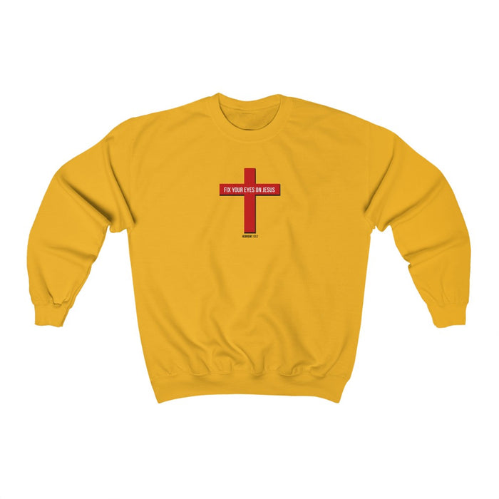 Fix Your Eyes on Jesus Women Unisex Heavy Blend™ Crewneck Sweatshirt