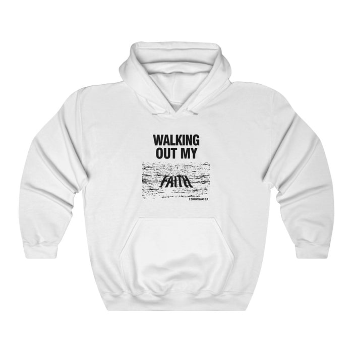 Walking Out My Faith Men’s Unisex Heavy Blend™ Hooded Sweatshirt