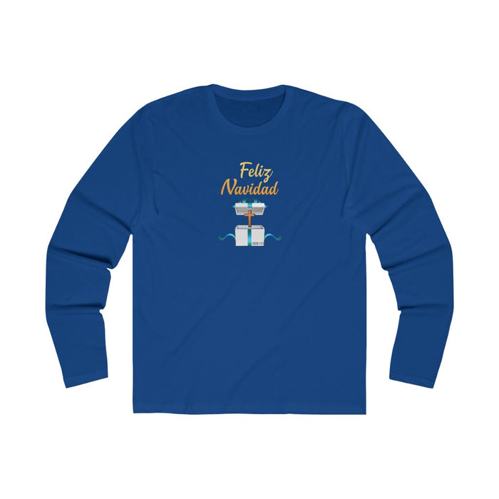 Feliz Navidad Men's Long Sleeve Crew Tee