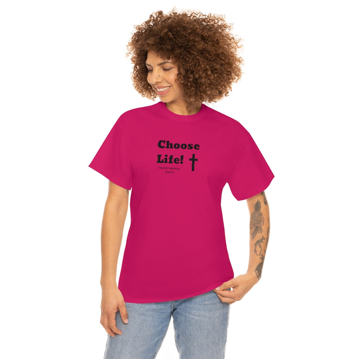 Choose Life 2.0 Women Unisex Heavy Cotton Tee