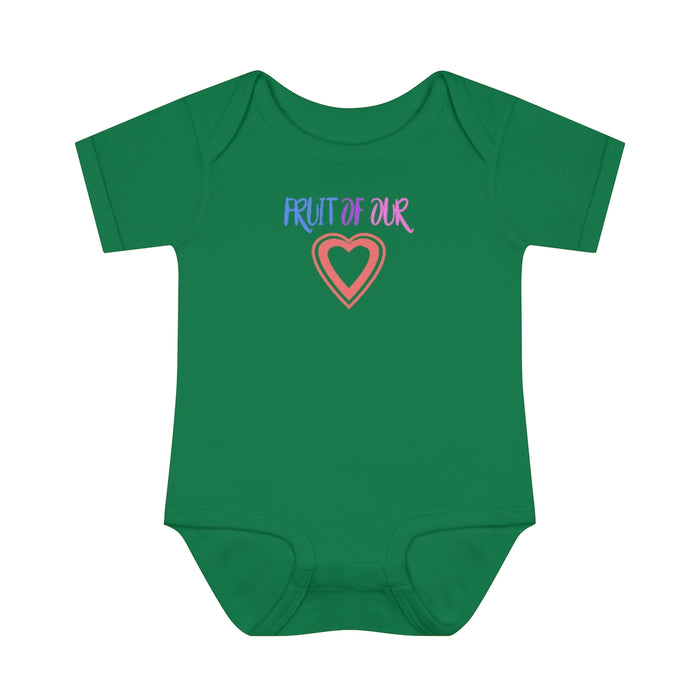 Fruit of our Heart Infant Rib Body Suit